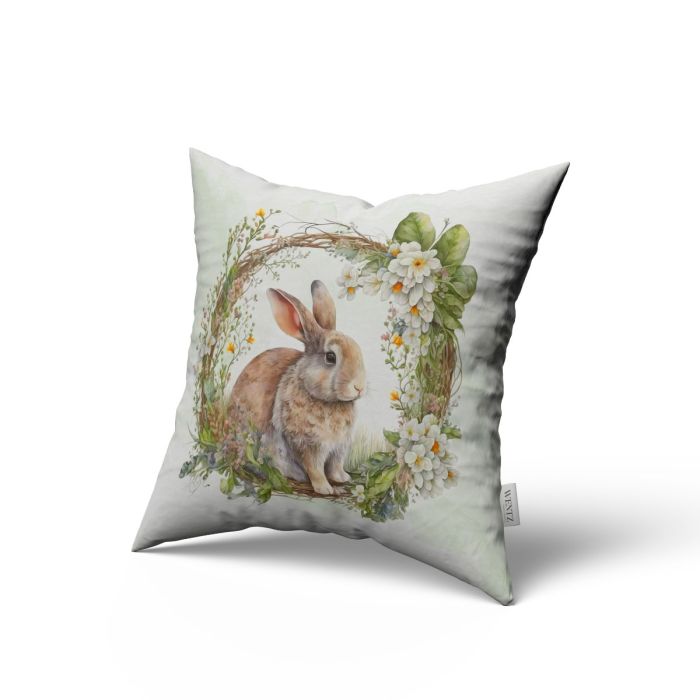 Pillow Case Easter with Rabbit - 45 x 45 / WA54
