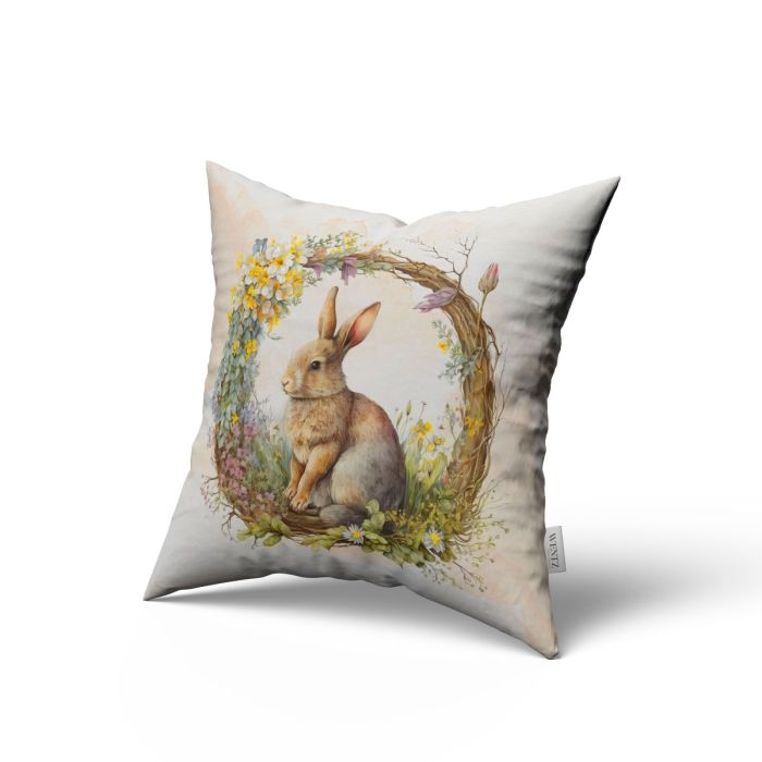 Pillow Case Easter with Rabbit - 45 x 45 / WA57