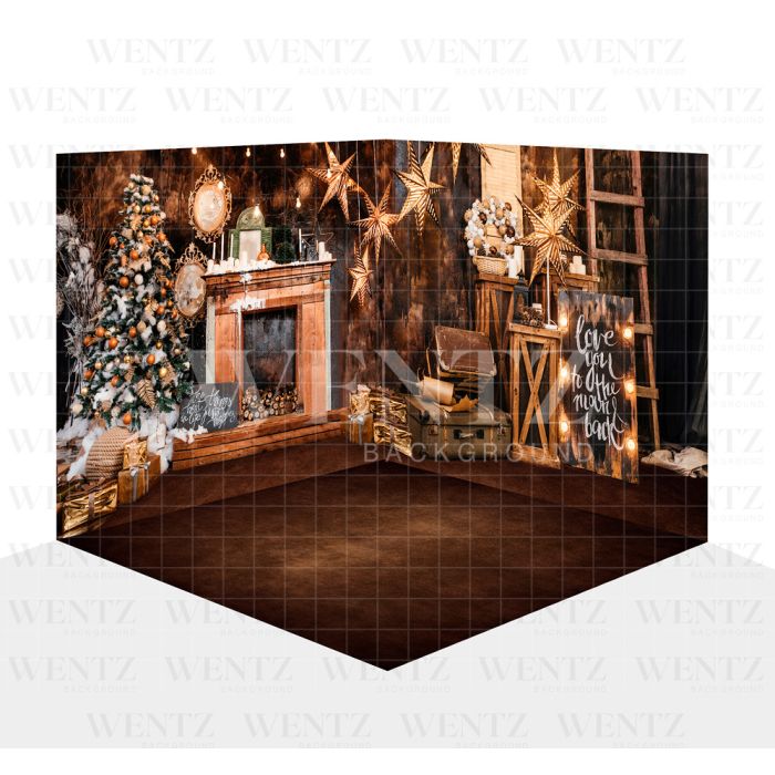Photography Background in Fabric Christmas Scenario 3D / WTZ100