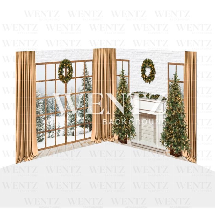 Photography Background in Fabric Christmas Set 2D / WTZ129