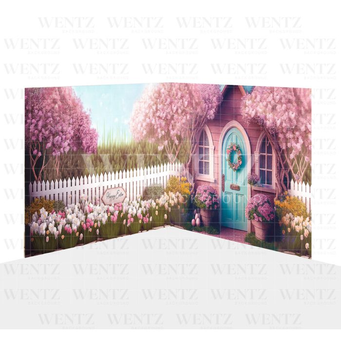 Photography Background in Fabric Easter in the Countryside Set 2D / WTZ156