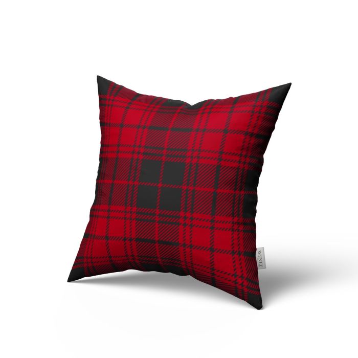 Pillow Case Plaid Red and Black - 50 x 50 / WA84