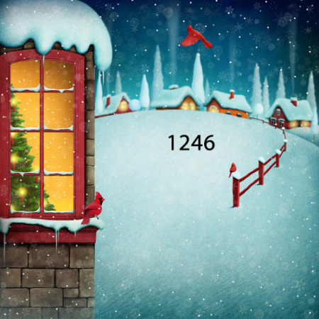 Fabric Photography Background Christmas / Backdrop 1246