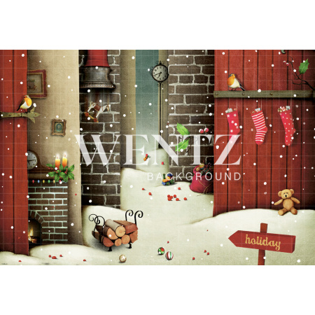 Fabric Photography Background Christmas / Backdrop 1248