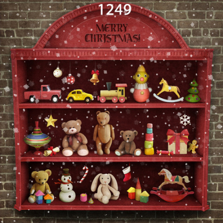 Fabric Photography Background Christmas / Backdrop 1249
