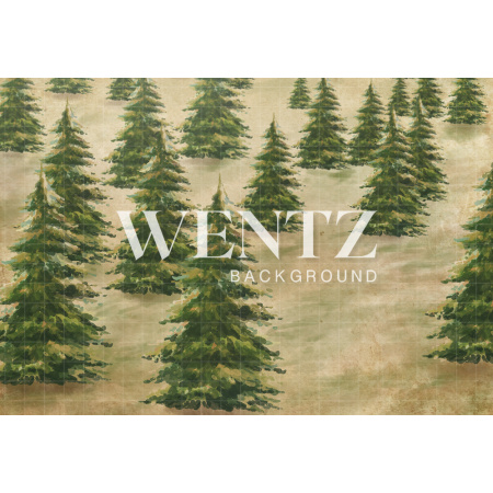 Fabric Photography Background Christmas Pines / Backdrop 1255