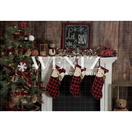 Fabric Photography Background Christmas / Backdrop 1337