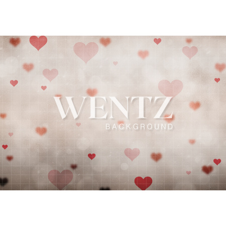 Fabric Photography Background Heart / Backdrop 1539