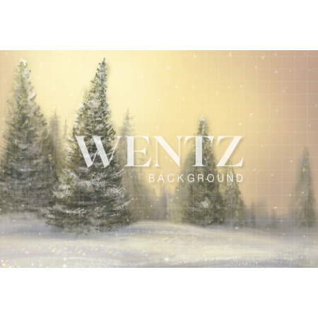 Fabric Photography Background Christmas Pines / Backdrop 1558