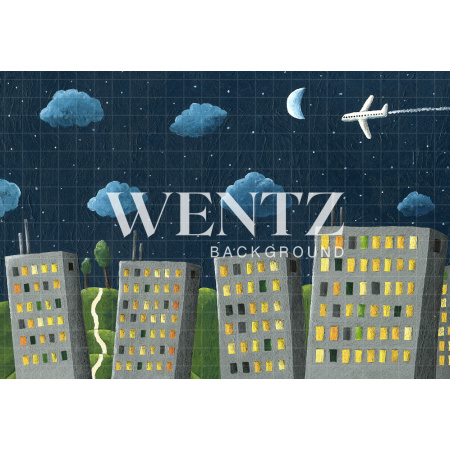 Fabric Photography Background City / Backdrop 1847