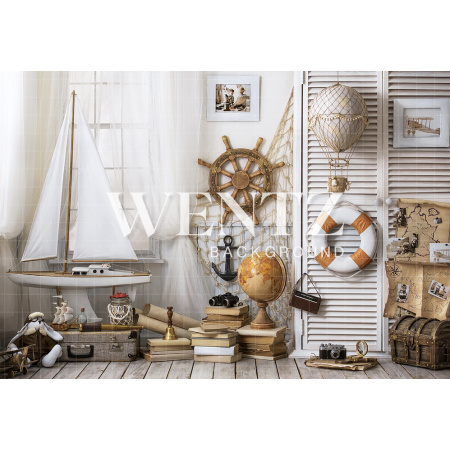 Fabric Photography Background Seaman / Backdrop 1857