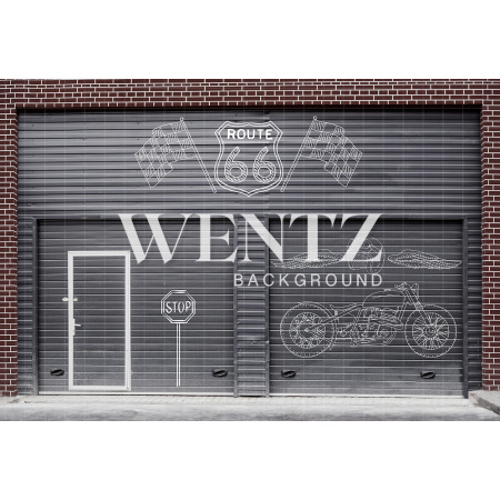 Fabric Photography Background Garage / Backdrop 1861