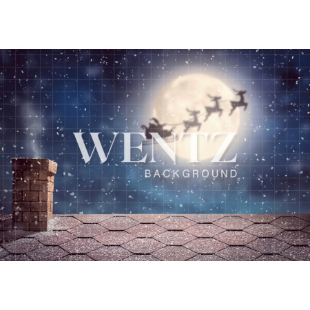 Fabric Photography Background Christmas Night / Backdrop 1918