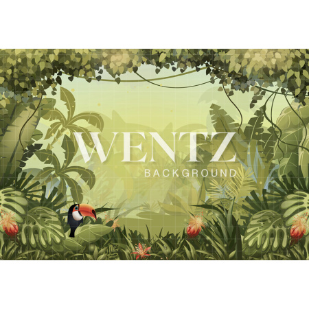 Fabric Photography Background Tropical Forest / Backdrop 2047