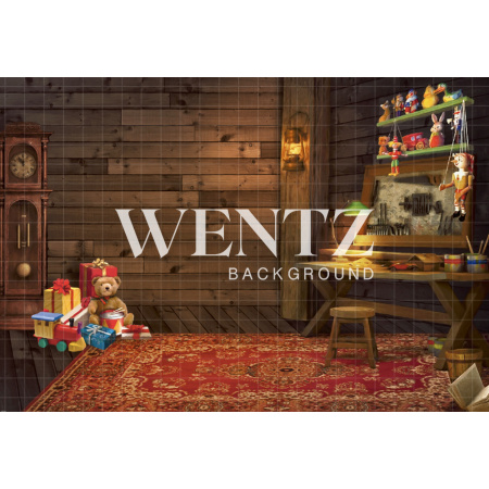 Fabric Photography Background Christmas Toys / Backdrop 2147