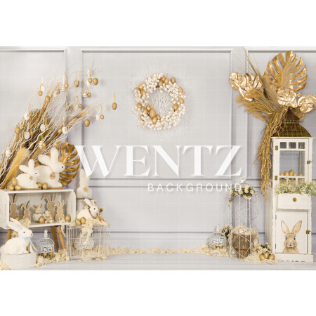 Fabric Photography Background Golden Easter / Backdrop 2214