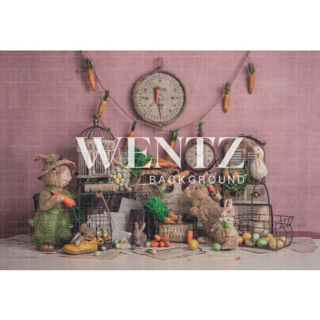 Fabric Photography Background Easter Vintage / Backdrop 2417