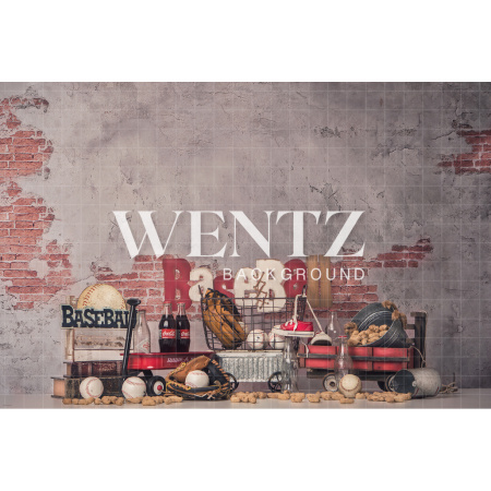 Fabric Photography Background Baseball / Backdrop 2423