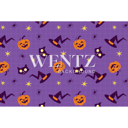 Fabric Photography Background Halloween / Backdrop 2457