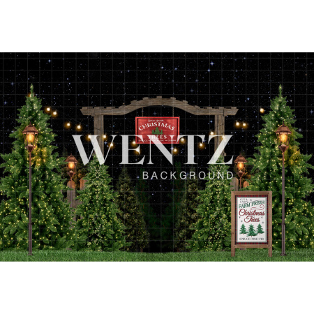 Fabric Photography Background Christmas Farm / Backdrop 2492