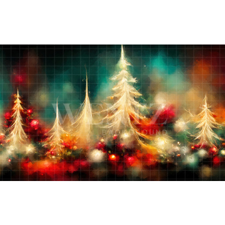 Fabric Photography Background Fine Art Pine Trees / Backdrop 2526