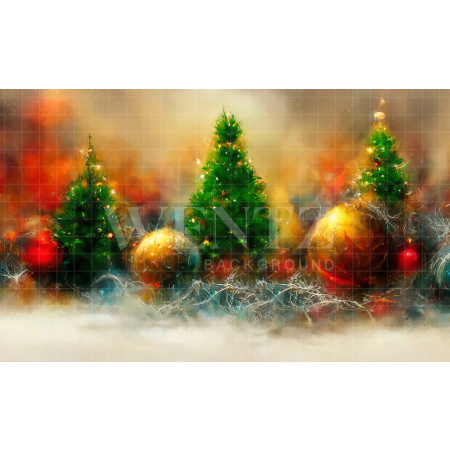 Fabric Photography Background Fine Art Pine Trees / Backdrop 2528