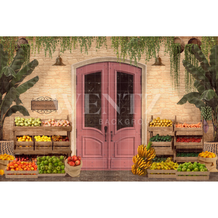 Fabric Photography Background Summer Greengrocery / Backdrop 2553
