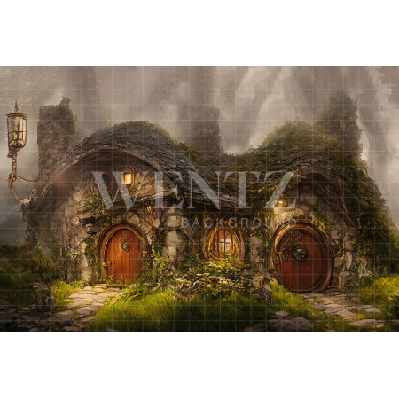 Fabric Photography Background Hobbit House / Backdrop 2557