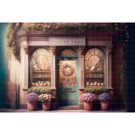 Fabric Photography Background Easter Shop / Backdrop 2577