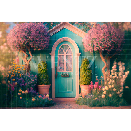 Fabric Photography Background Charming Cabin / Backdrop 2592