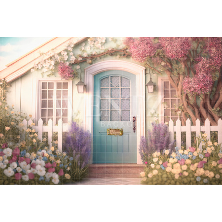 Fabric Photography Background Candy House / Backdrop 2595