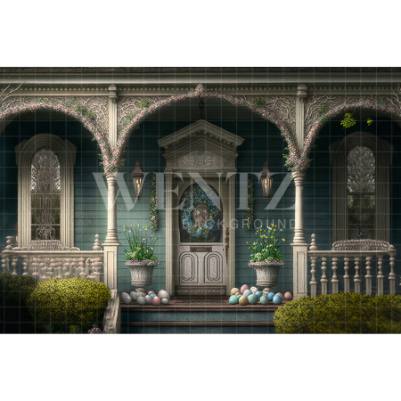 Fabric Photography Background Easter Balcony / Backdrop 2610