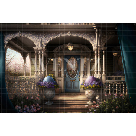 Fabric Photography Background Flowery Facade / Backdrop 2611