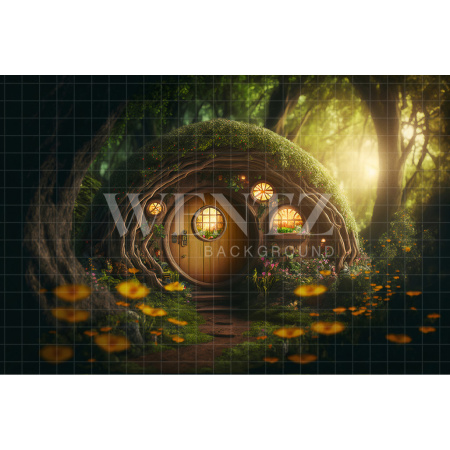 Fabric Photography Background House in the Grove / Backdrop 2616