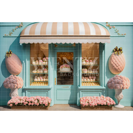 Fabric Photography Background Easter Candy Store / Backdrop 2623