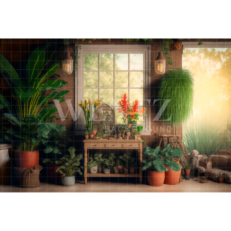 Fabric Photography Background Gardening Room / Backdrop 2631