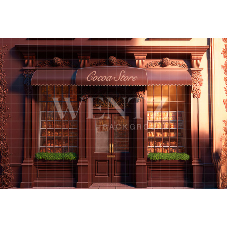 Fabric Photography Background Cocoa Store / Backdrop 2632