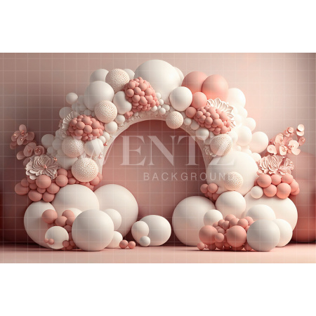 Fabric Photography Background Cake Smash White and Pink / Backdrop 2647