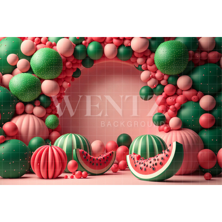 Fabric Photography Background Cake Smash Watermelons / Backdrop 2650