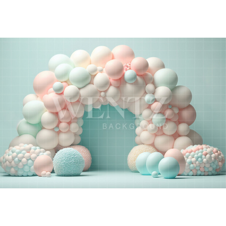 Fabric Photography Background Cake Smash Cotton Candy / Backdrop 2652