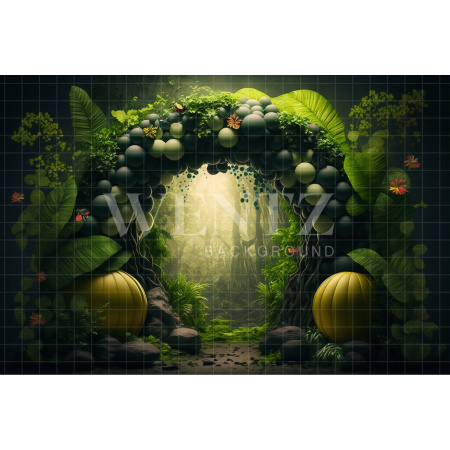 Fabric Photography Background Cake Smash Magical Forest / Backdrop 2659
