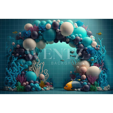 Fabric Photography Background Cake Smash Corals / Backdrop 2672