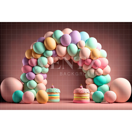 Fabric Photography Background Cake Smash Colored Candies / Backdrop 2677