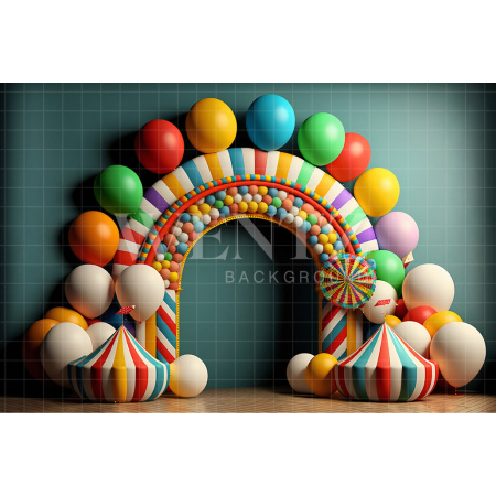 Fabric Photography Background Cake Smash Circus / Backdrop 2679