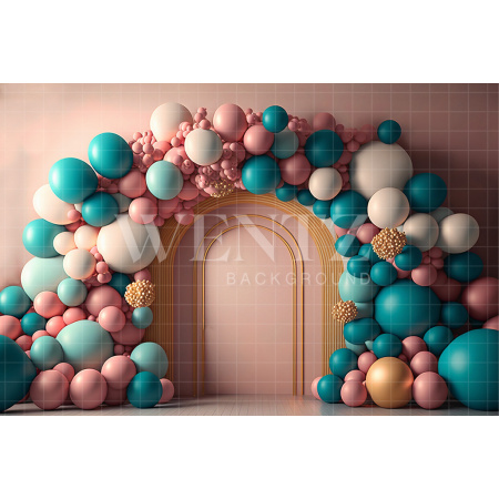 Fabric Photography Background Cake Smash Golden Arches / Backdrop 2690