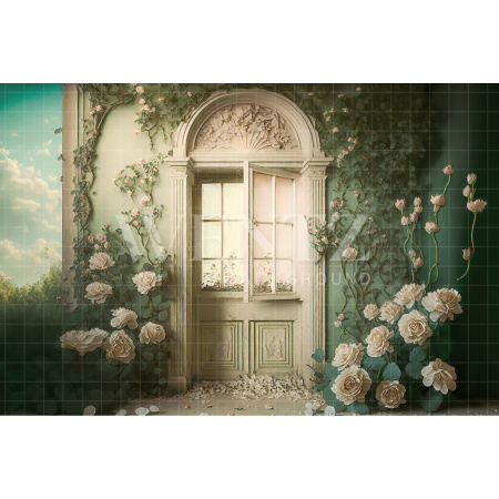 Fabric Photography Background Flowery Mother's Day Scenery / Backdrop 2710