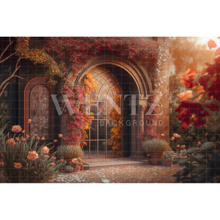 Fabric Photography Background Mother's Day Autumn Garden / Backdrop 2742