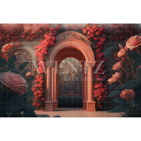 Fabric Photography Background Mother's Day Scenery Flower Yard / Backdrop 2750