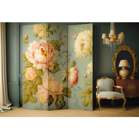 Fabric Photography Background Mother's Day Scenery with Dressing Screen / Backdrop 2754