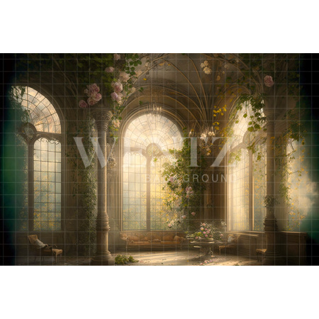 Fabric Photography Background Flower Palace / Backdrop 2762